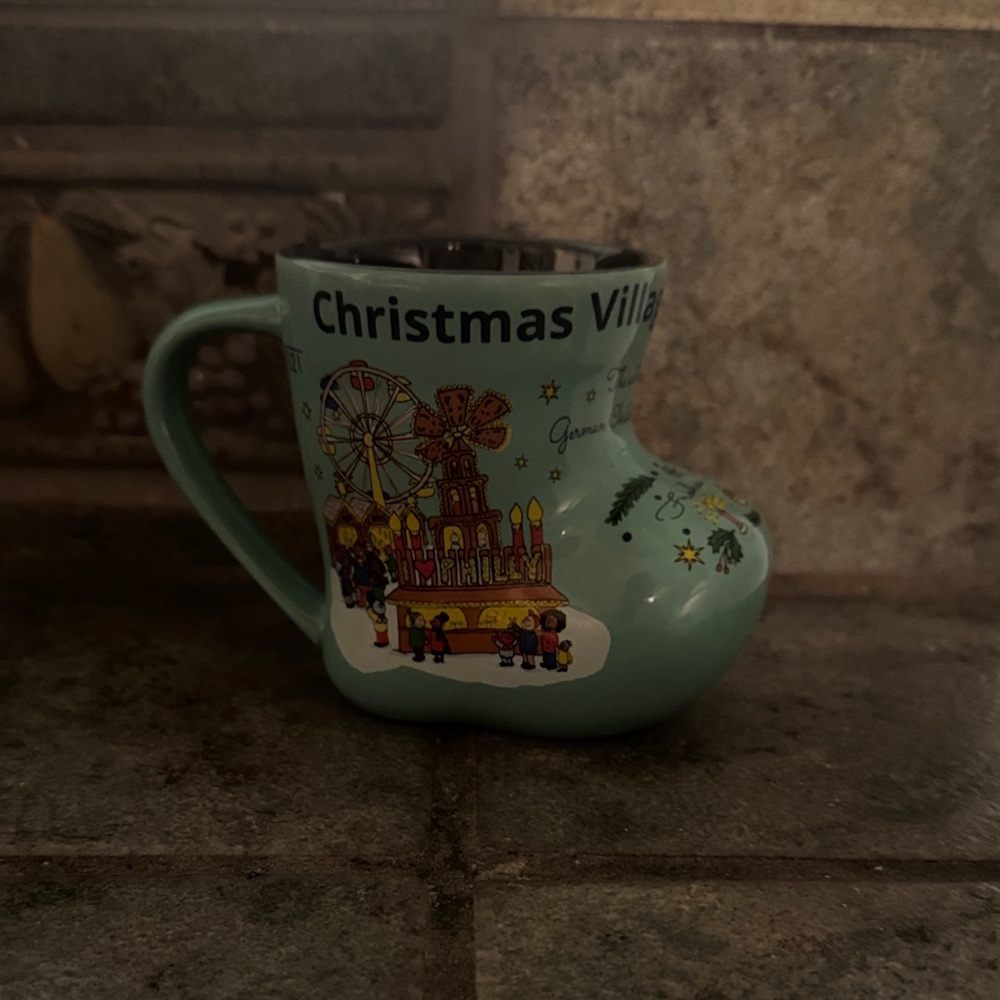 Christmas Village Philadelphia Boot Mug